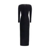 Self-Portrait Black Polyester Cocktail Dress